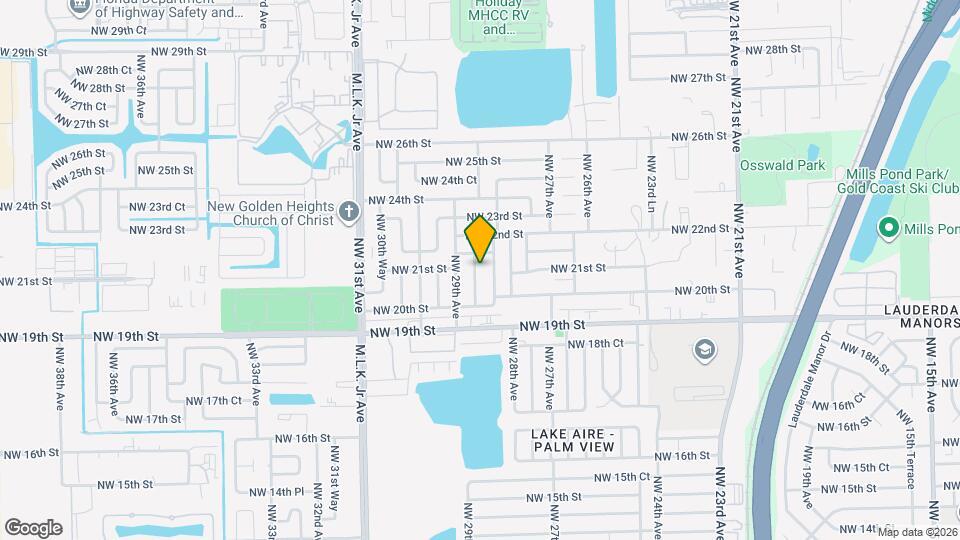 2070 NW 28th Terrace Map and Location Details