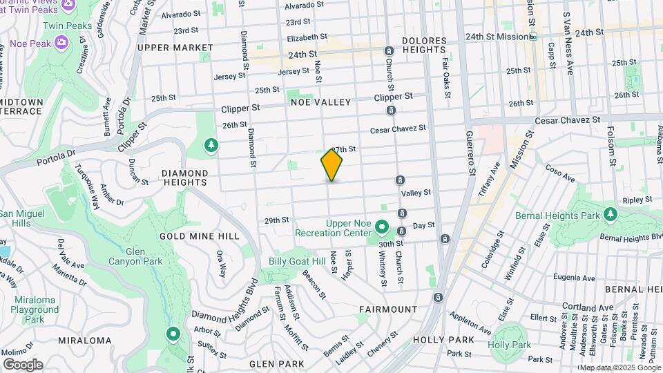 1501 Noe St Map and Location Details