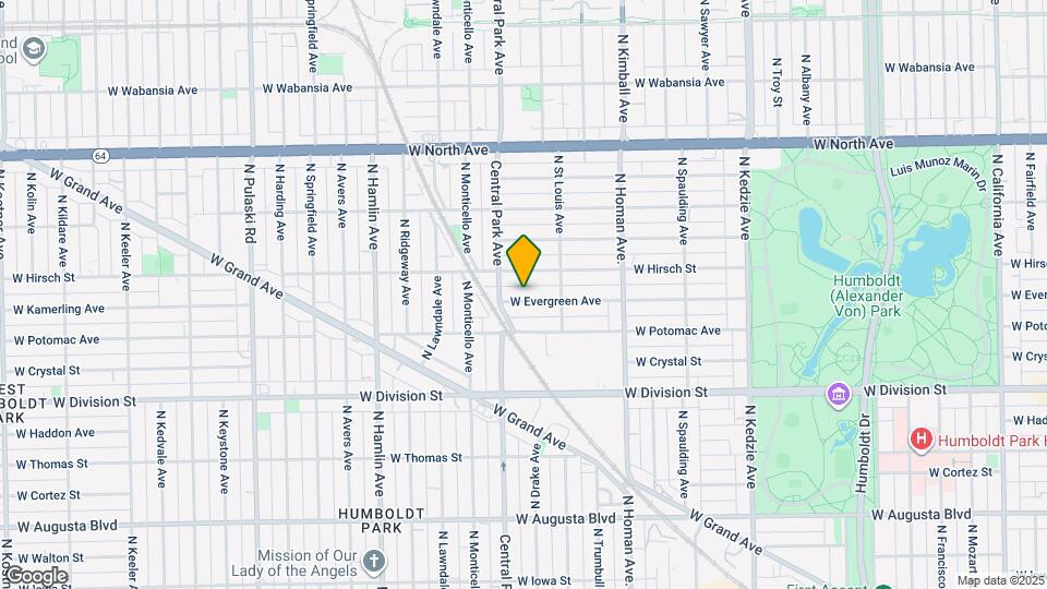 3532 W Evergreen Ave Map and Location Details