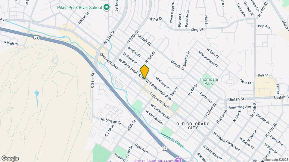 2707 W Pikes Peak Ave Map and Location Details