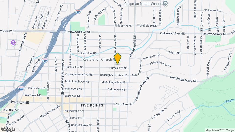 1509 Humes Ave NE Map and Location Details