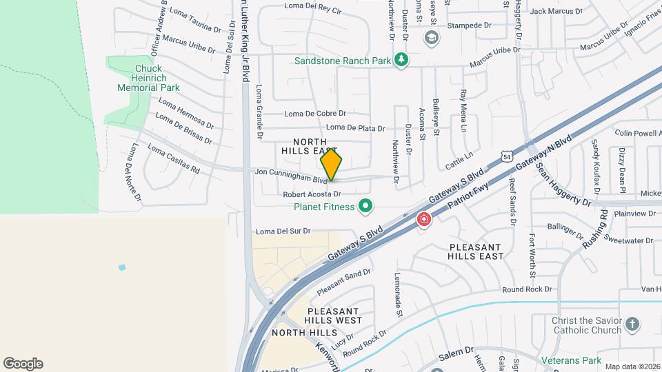 10888 Loma Franklin Dr Map and Location Details
