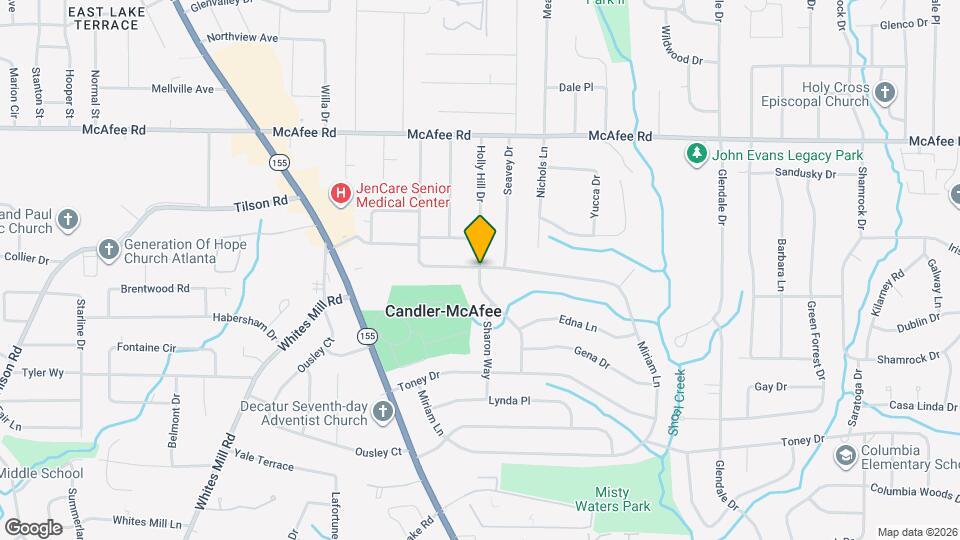 2152 Holly Hill Dr Map and Location Details