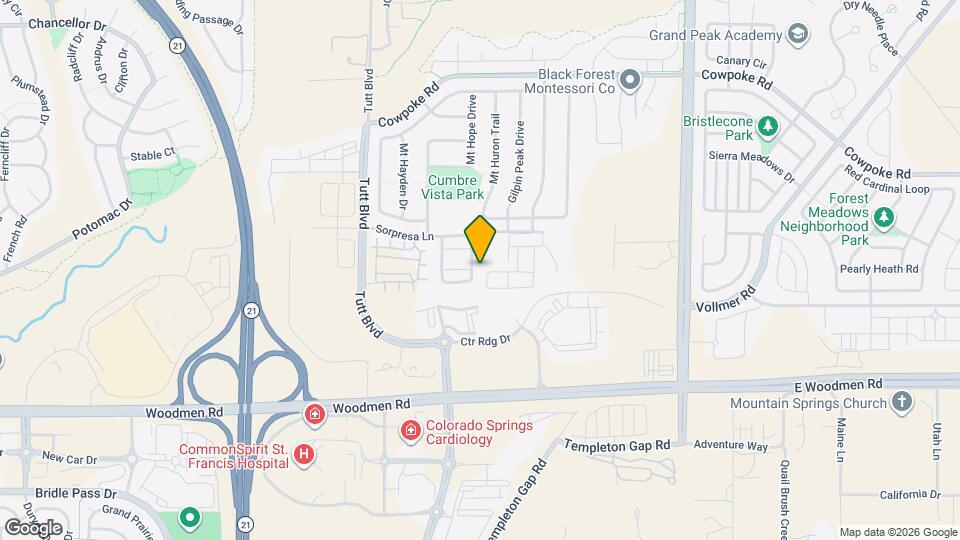 7582 Crestone Peak Trail Map and Location Details