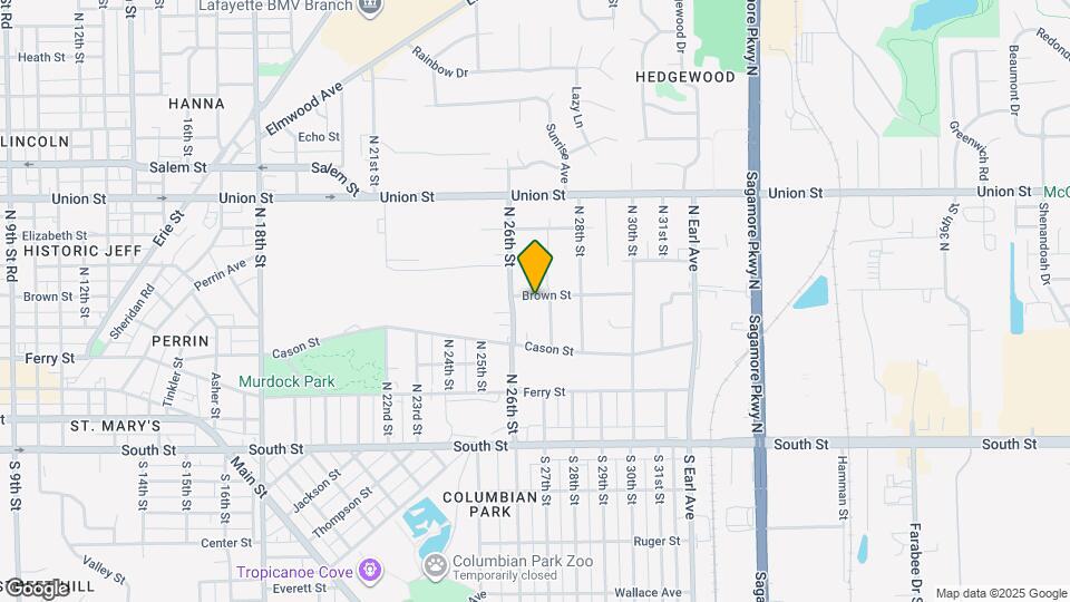 2611 Brown St Map and Location Details