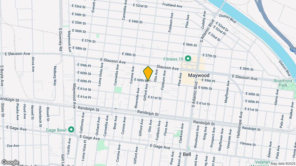 6000 Gifford Ave Map and Location Details