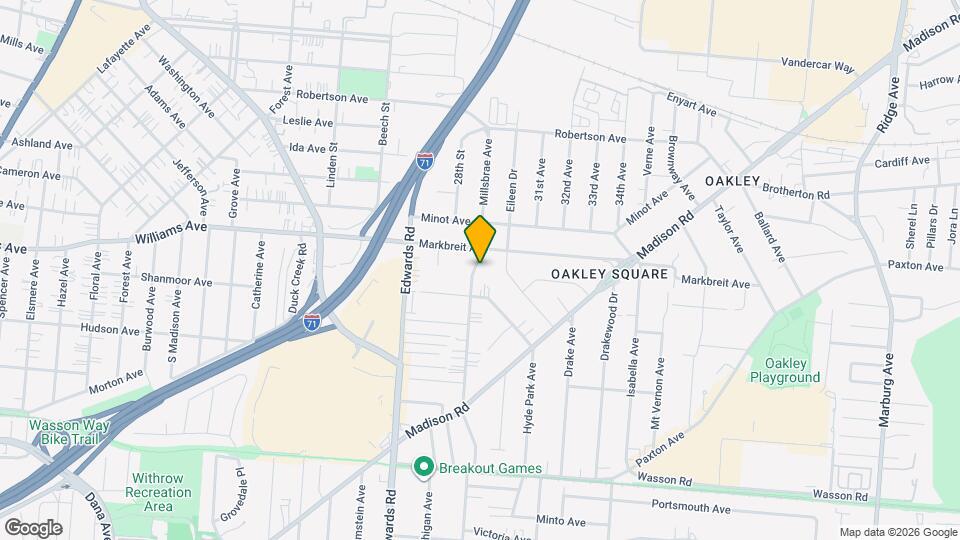3946 Millsbrae Ave Mapa y Detalles de la Ubicación