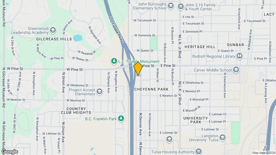 1408 N Denver Ave Map and Location Details