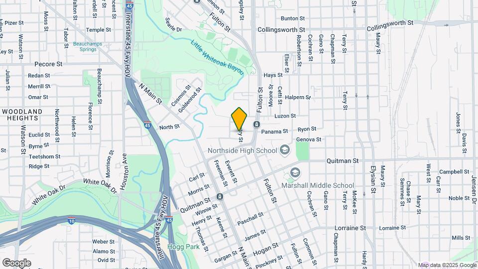 2515 Gentry St Map and Location Details