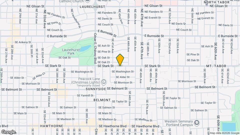 4220 SE Stark St Map and Location Details