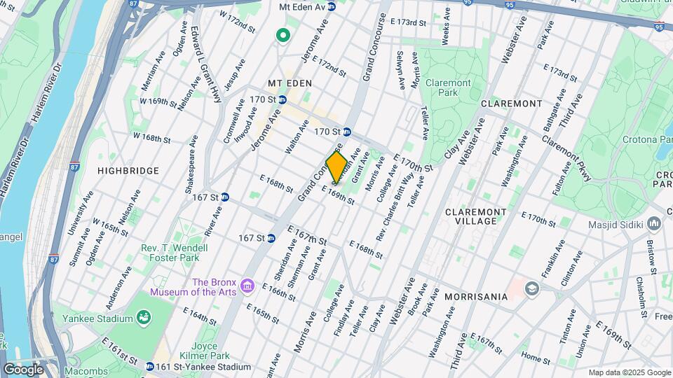 221-233 E 169th St Map and Location Details