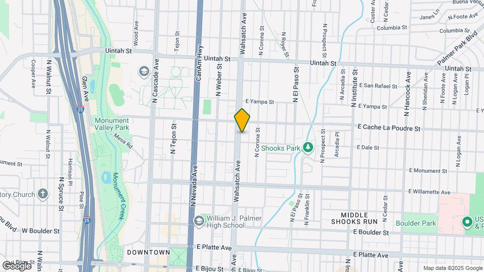 811 N Wahsatch Ave Map and Location Details