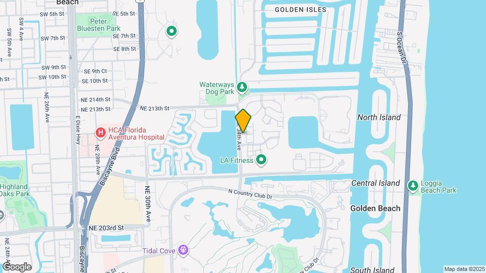 21028 NE 34th Ct Map and Location Details