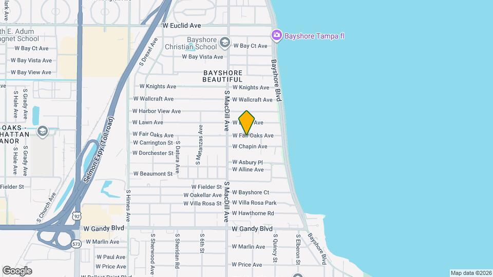 3012 W Fair Oaks Ave Map and Location Details