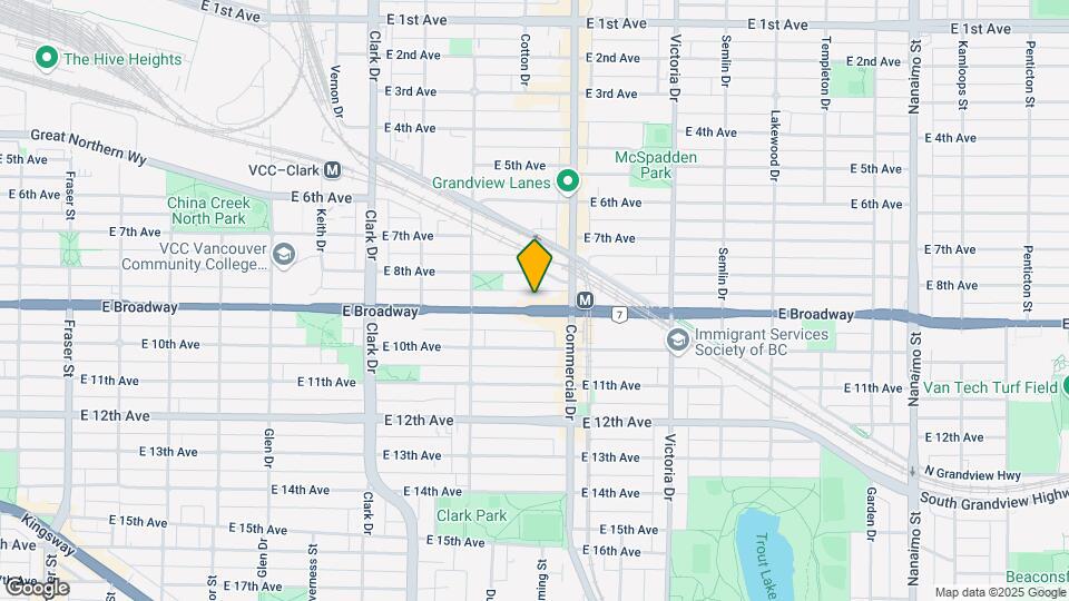 1649 E Broadway Map and Location Details