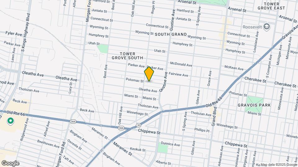 3954 Potomac St Map and Location Details