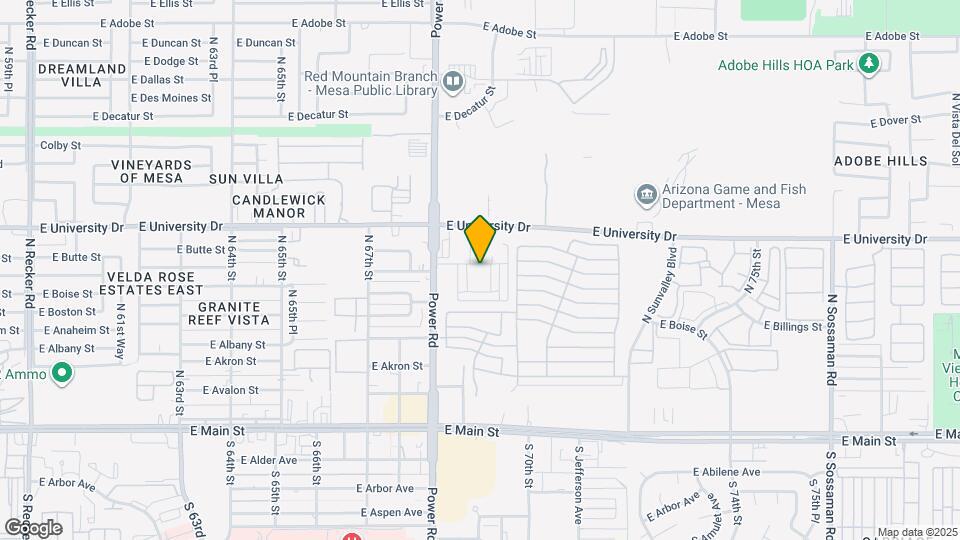 303 N Sunrise Map and Location Details