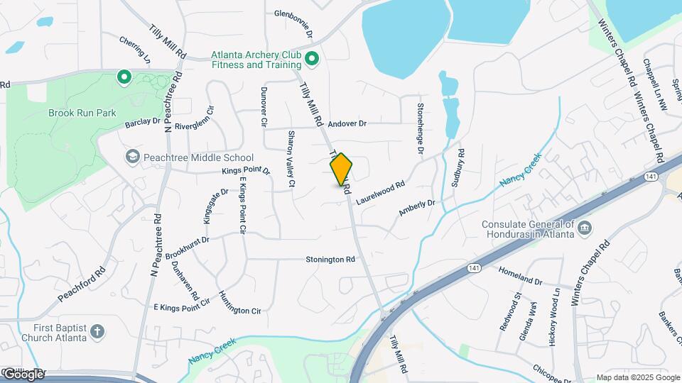 4588 Tilly Mill Rd Map and Location Details