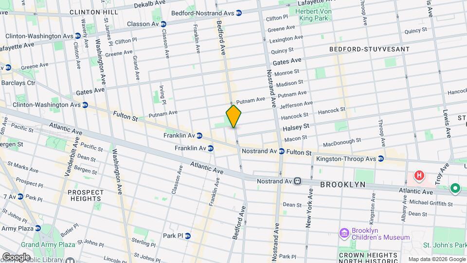 1234 Bedford Ave Map and Location Details