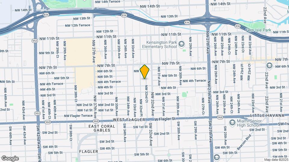 432 NW 32nd Ct Map and Location Details
