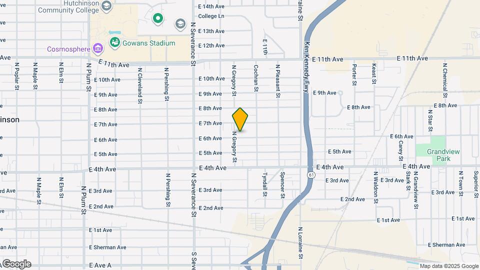 1102 E 6th Ave Map and Location Details