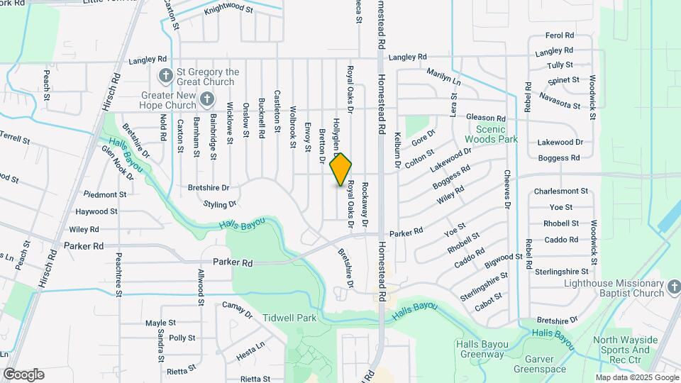 10214 Hollyglen Dr Map and Location Details