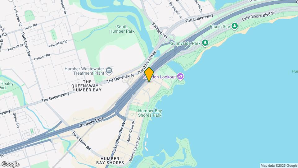 2067 Lake Shore Blvd W Map and Location Details