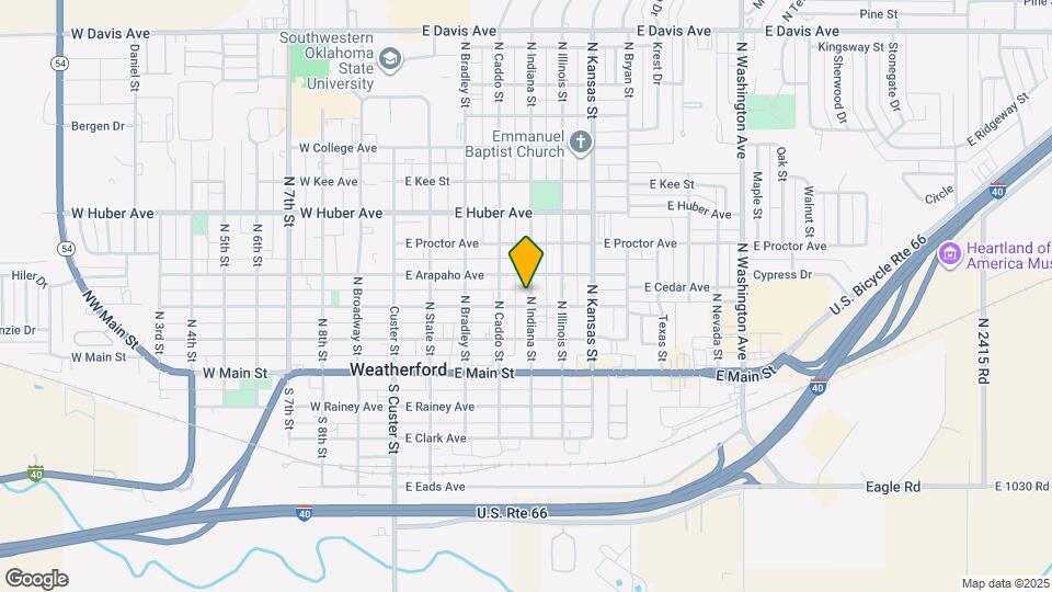 313 N Indiana St Map and Location Details