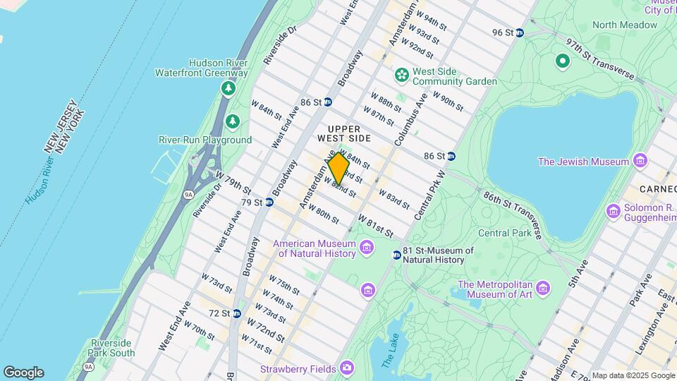 140 W 82nd St Mapa y Detalles de la Ubicación