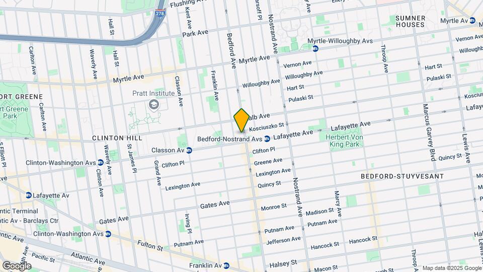 1028 Bedford Ave Map and Location Details