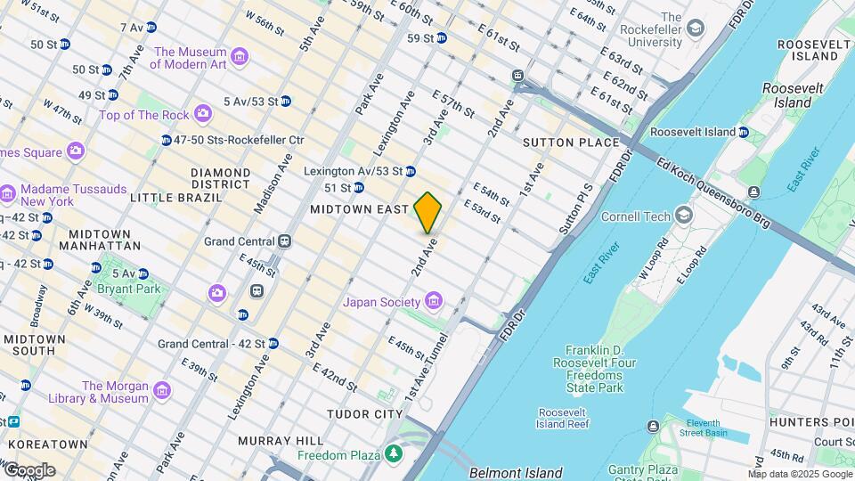947 Second Ave Mapa y Detalles de la Ubicación
