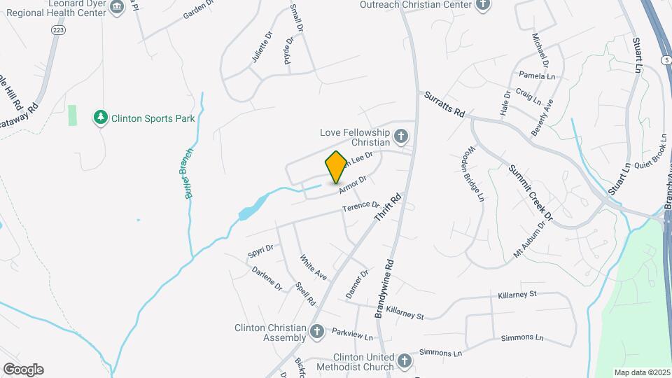 6112 Armor Dr Map and Location Details