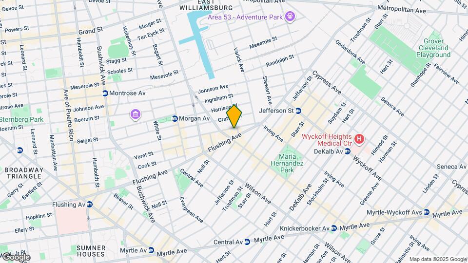 1087 Flushing Ave Map and Location Details