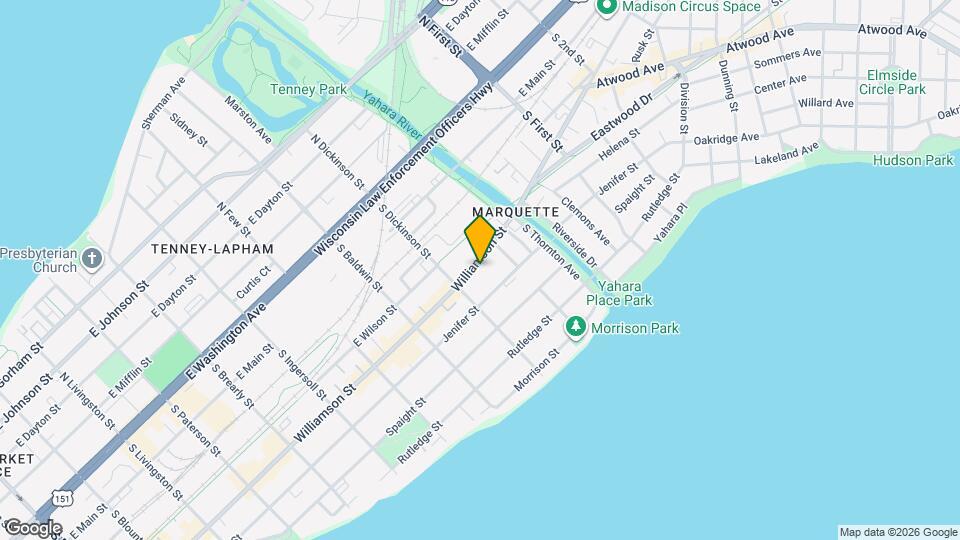 1423 Williamson St Map and Location Details