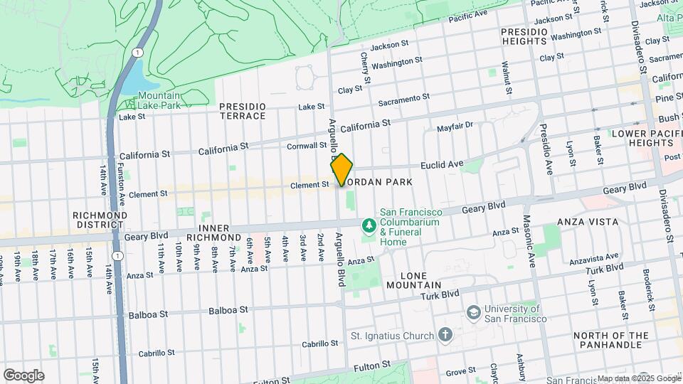 440 Arguello Blvd Map and Location Details