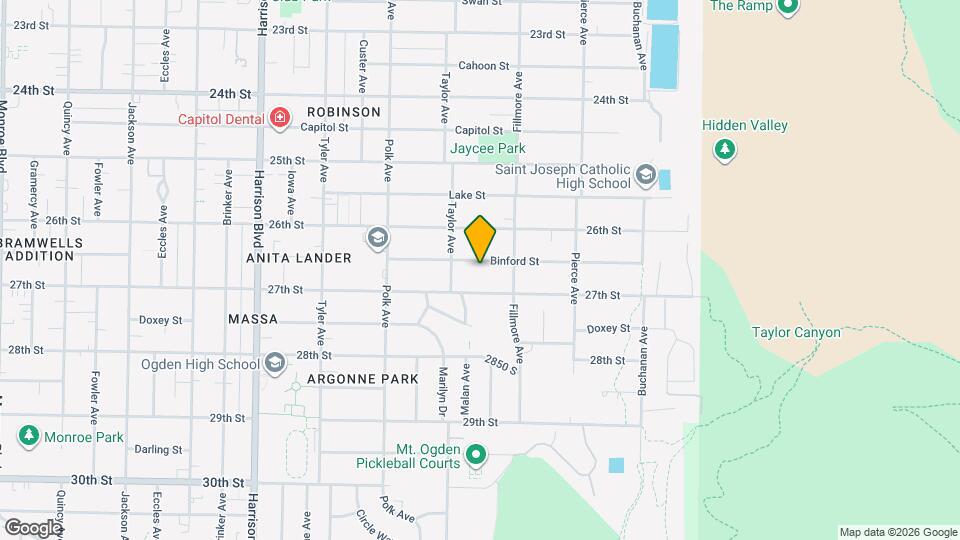 1543 Binford St Map and Location Details