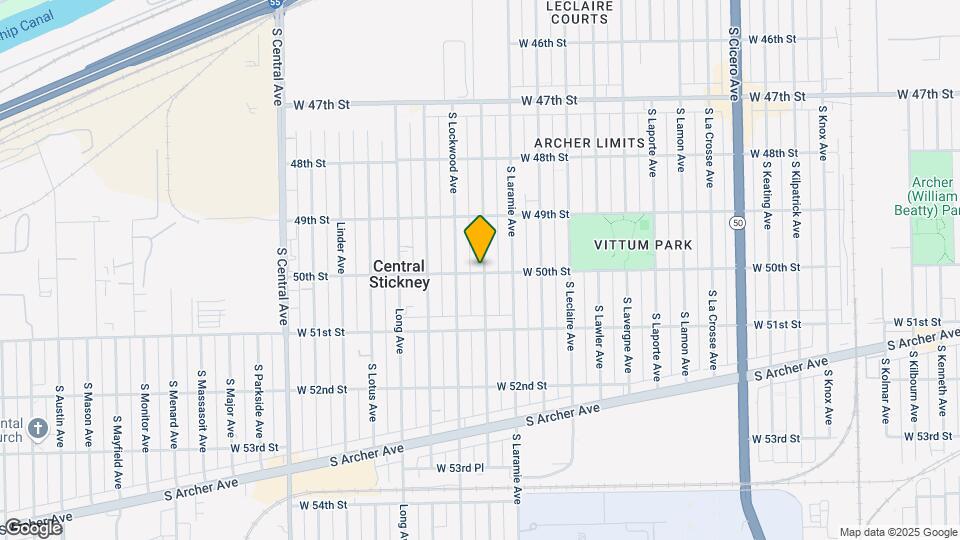 4958 S Latrobe Ave Mapa y Detalles de la Ubicación