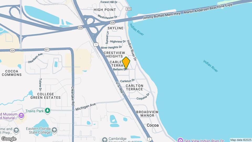 325 Bellaire Dr Map and Location Details