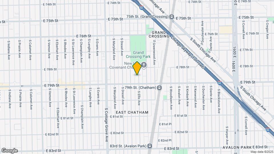 7828 S Ellis Ave Mapa y Detalles de la Ubicación