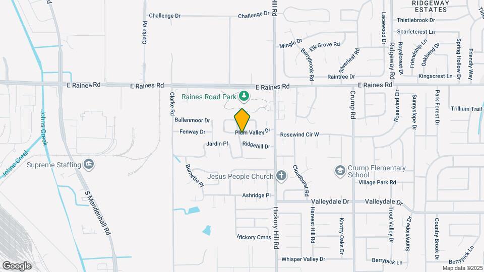 5825 Plum Valley Dr Map and Location Details
