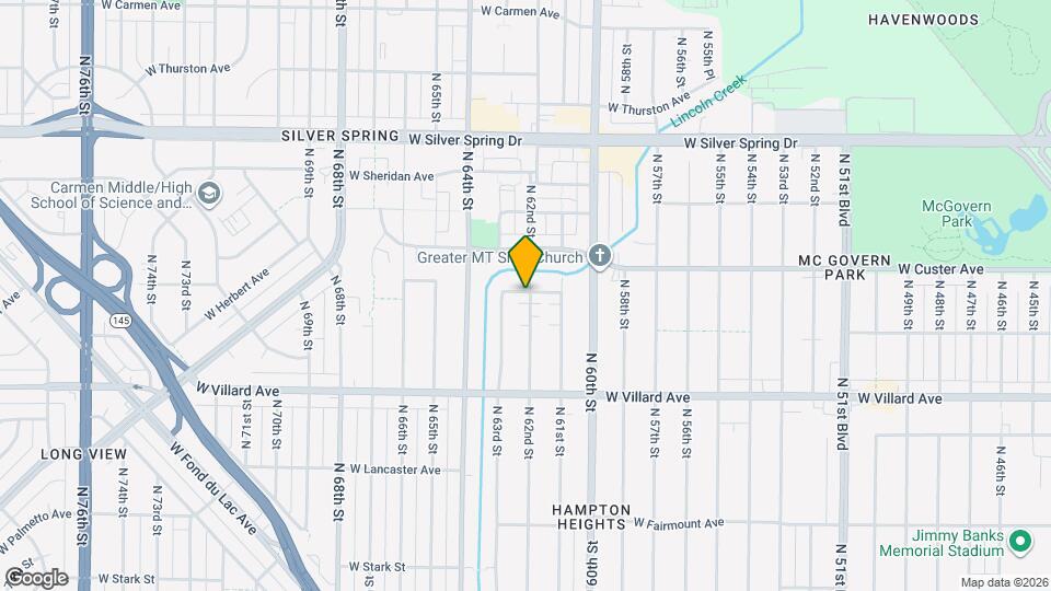 5343 N 62nd St Map and Location Details