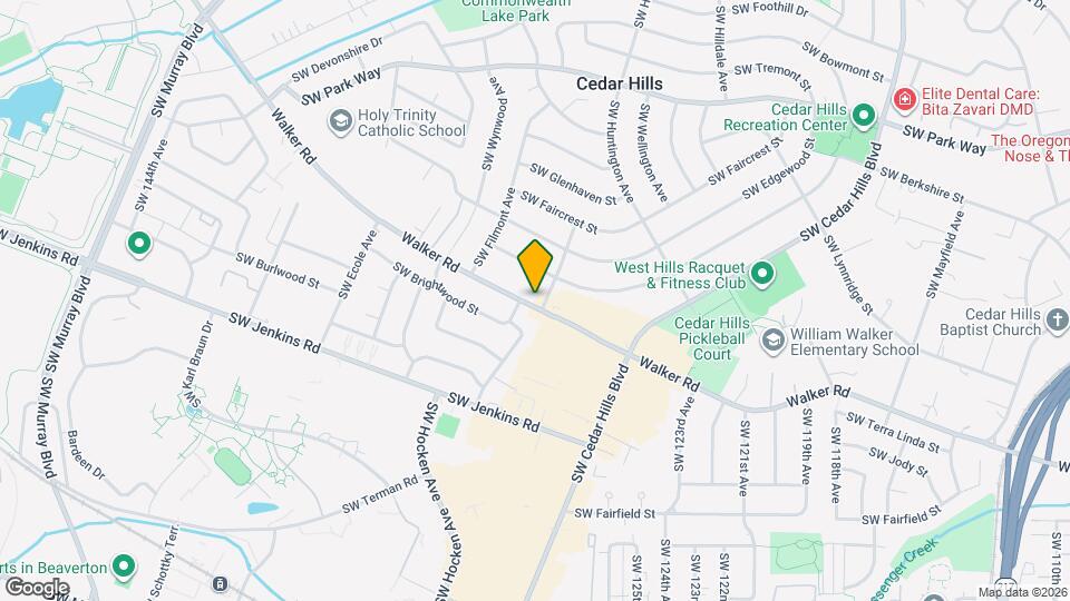 12905 SW Walker Rd Map and Location Details