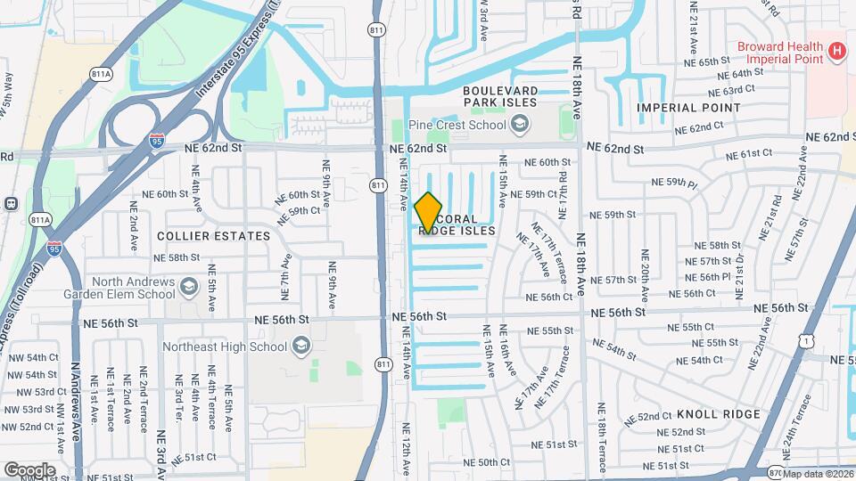 1418 NE 57th Pl Map and Location Details