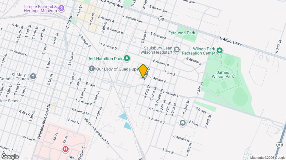 608 S 18th St Map and Location Details