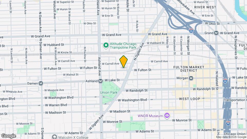 1418 W Fulton St Mapa y Detalles de la Ubicación