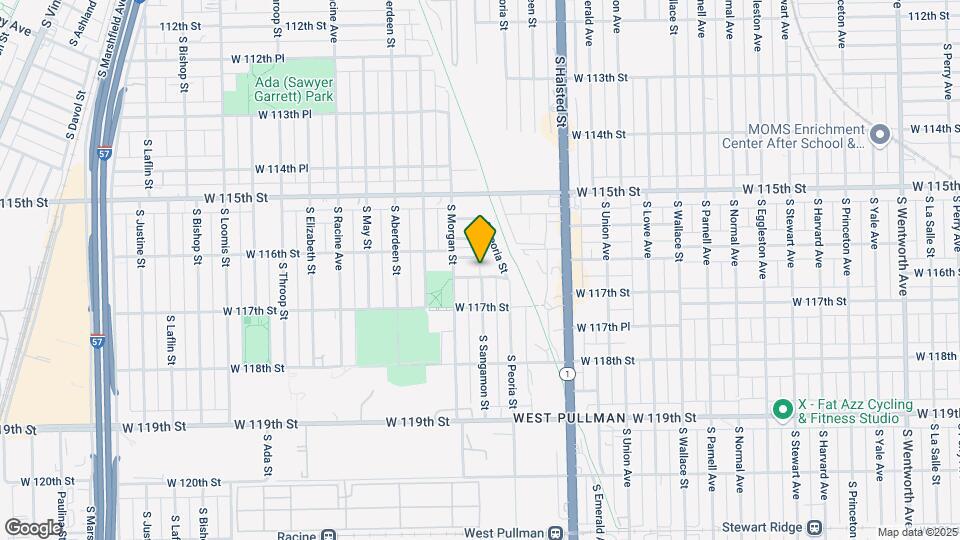 936 W 116th Pl Map and Location Details
