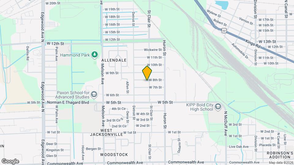 2904 W 8th St Map and Location Details