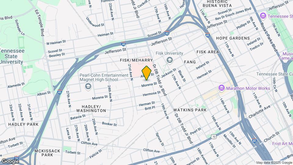 1818 Morena St Map and Location Details