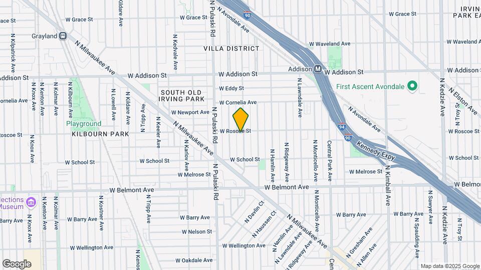 3354 N Springfield Ave, Unit 1st Floor Map and Location Details