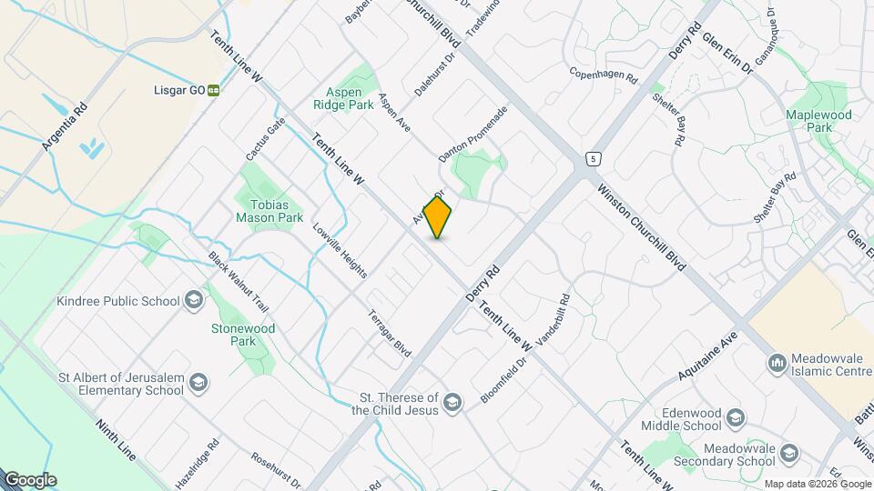 3254 Cambourne Crescent Map and Location Details